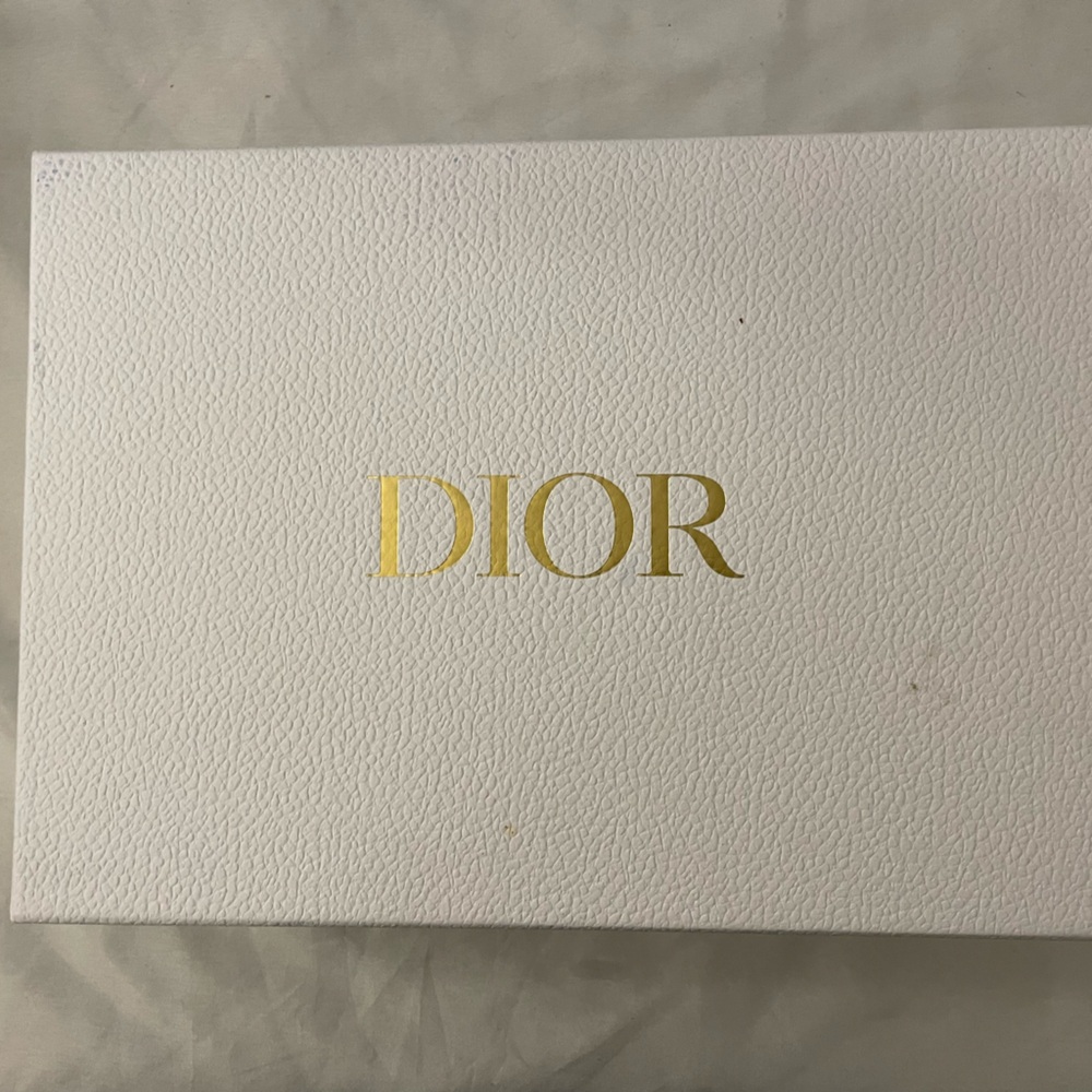Dior Textured White Box with Gold Logo